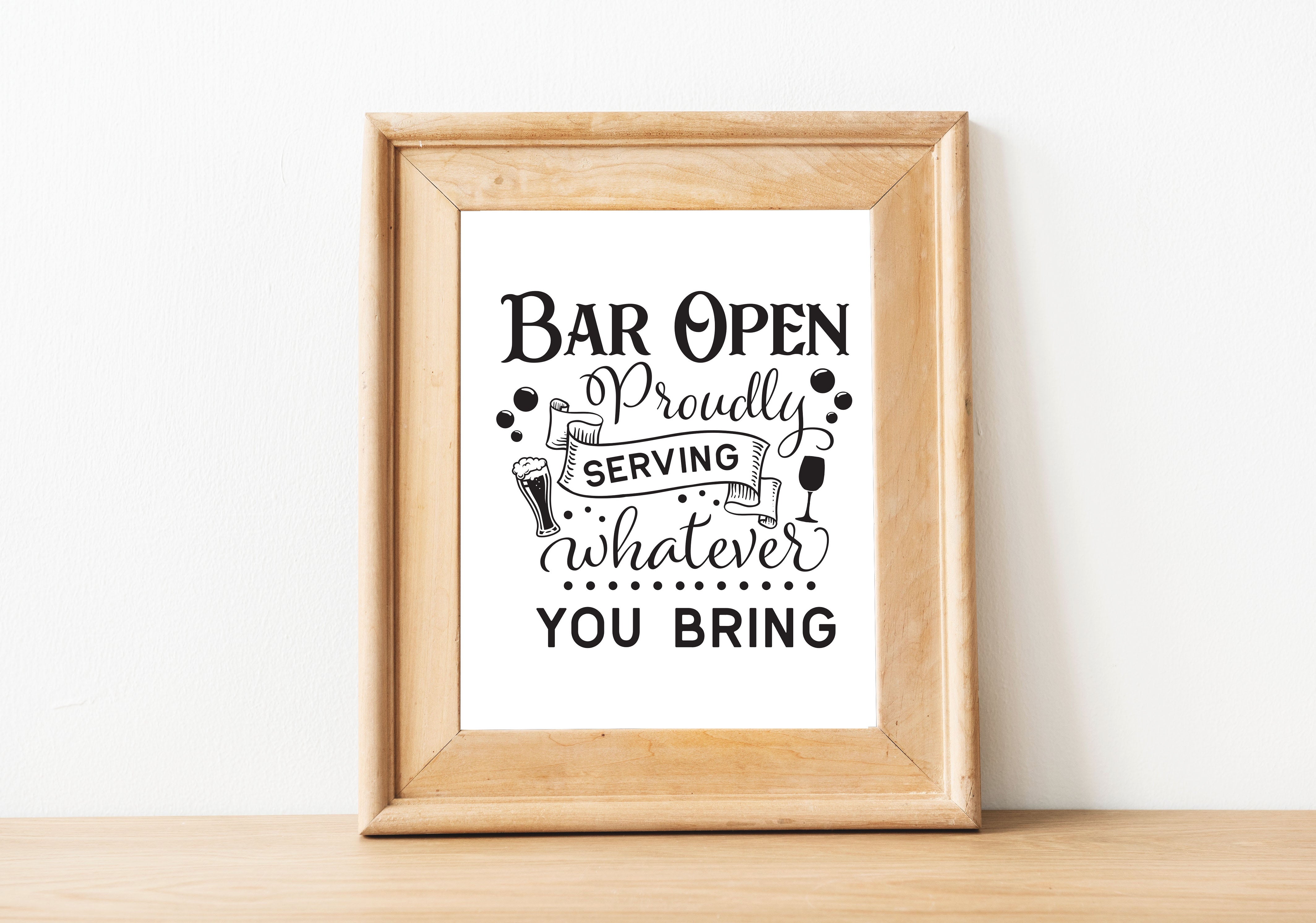 Bar Open Print