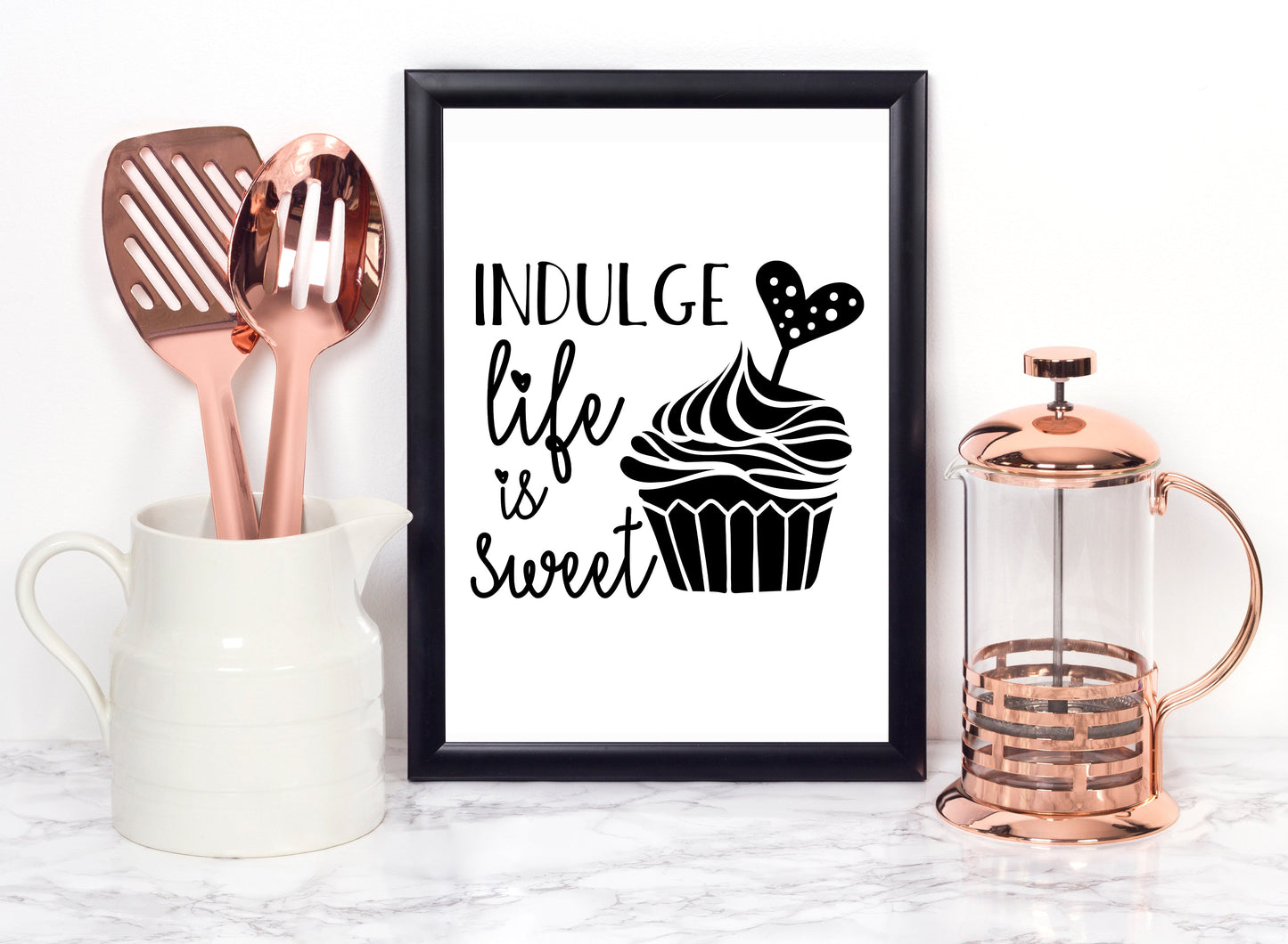 Indulge Life is sweet Foiled Print