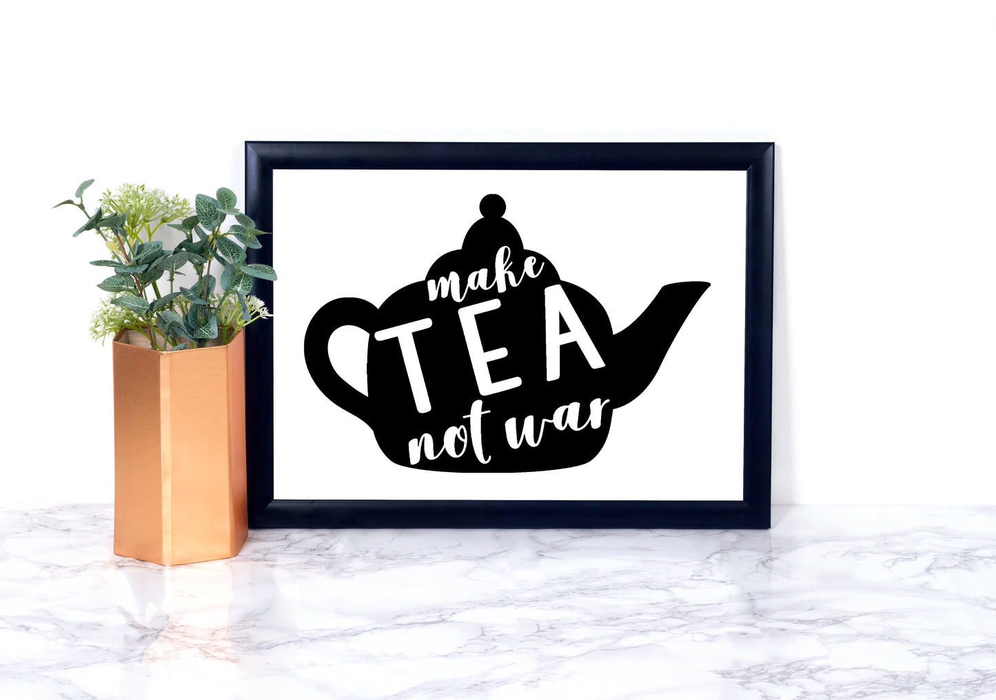 Make Tea Not War Foiled Print