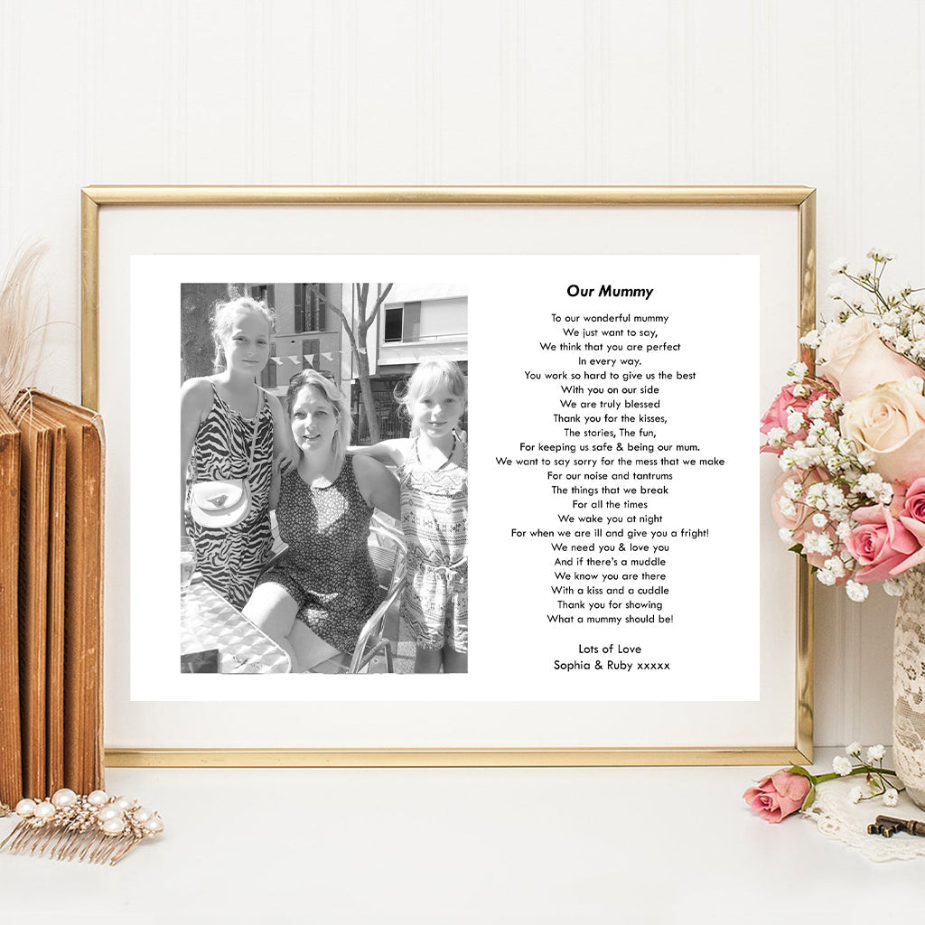 Personalised Our Mummy Photo Print