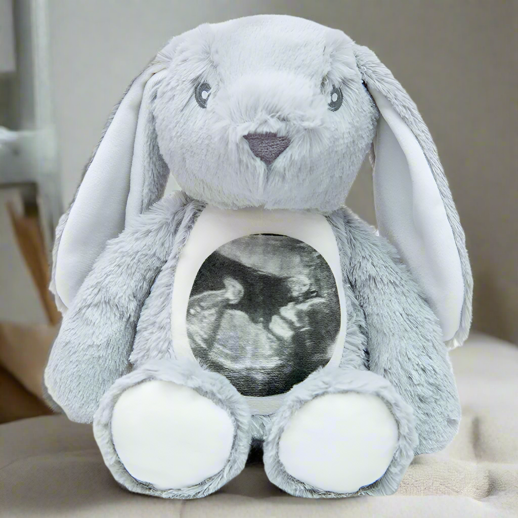 Personalised Plush Blue Rabbit