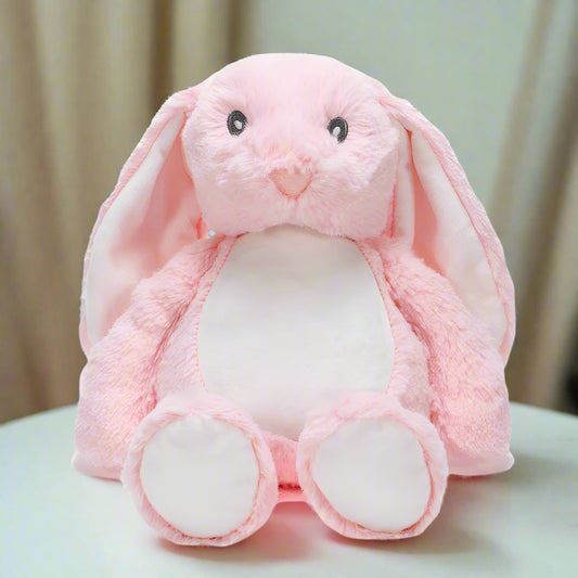 Personalised Plush Pink Rabbit