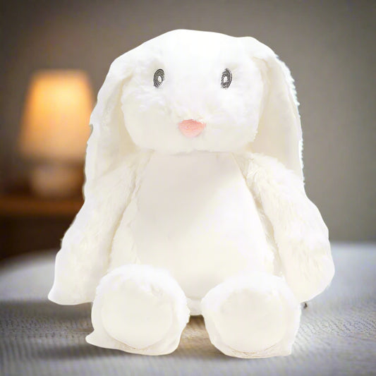 Personalised Plush White Rabbit