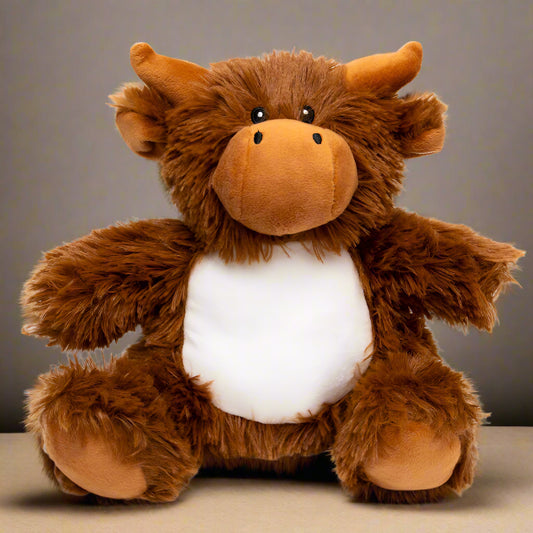 Personalised I Belong To Highland Cow Teddy