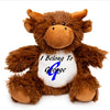 Personalised I Belong To Highland Cow Teddy