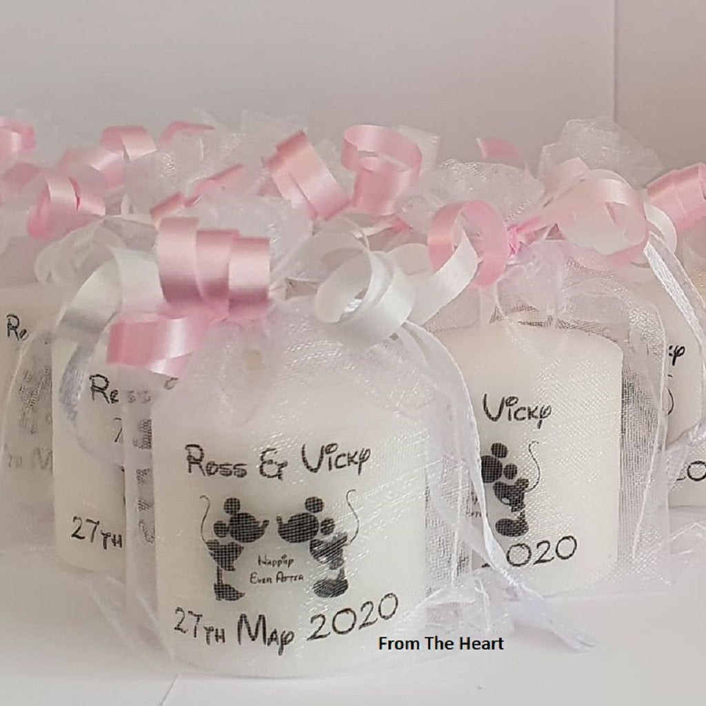 Set Of 10 Personalised "Happily Ever After" Wedding Favours