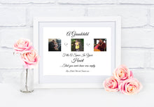 A Grandchild Fills A Space In Your Heart Personalised Photo Print