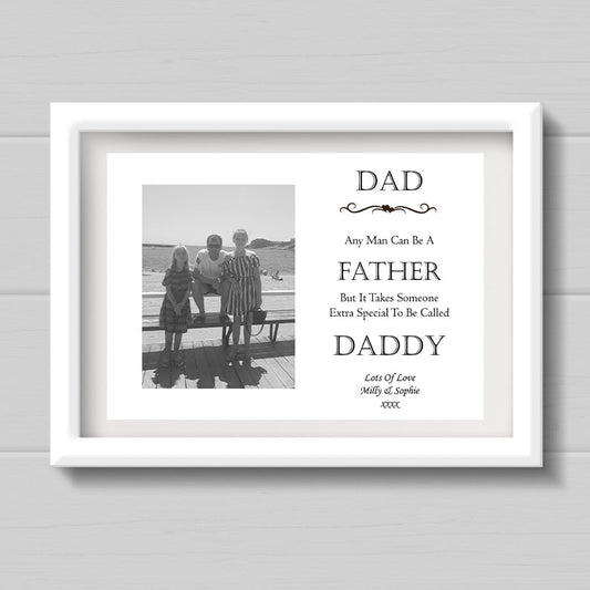 A4 Personalised Dad/Stepdad Gift/Poem