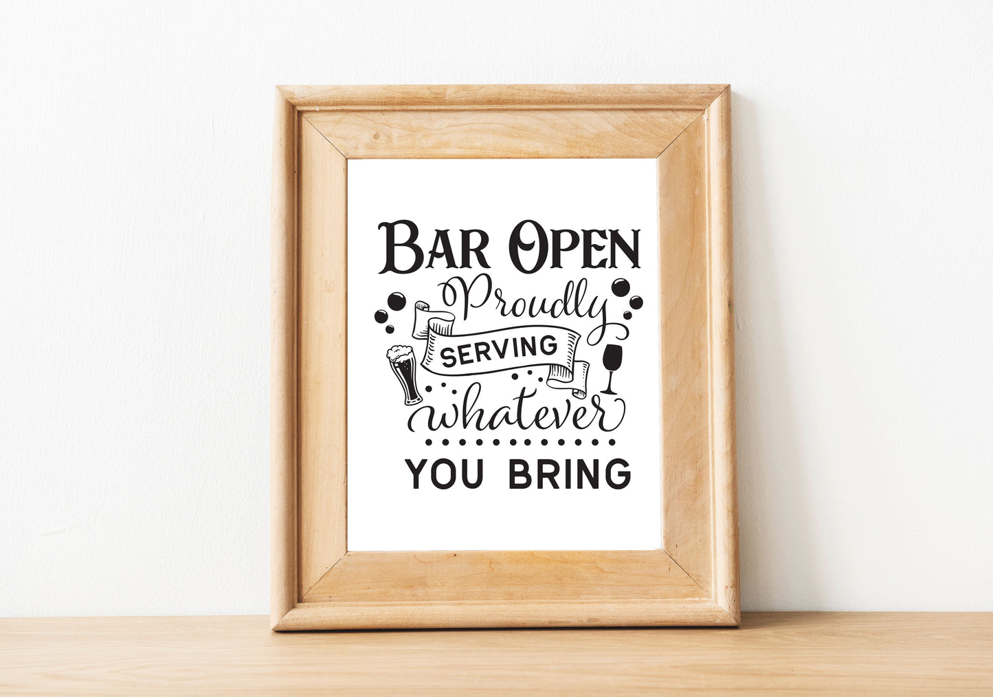 Bar Open Print