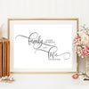 Family Where Life Begins and Love Never Ends Print