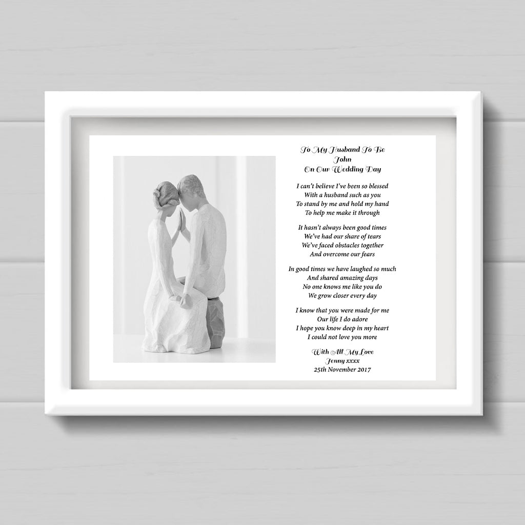 Personalised Husband To Be Poem