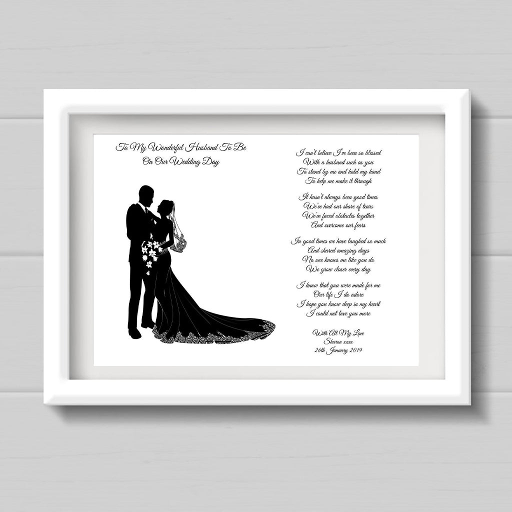 Husband To Be Poem Personalised