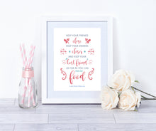Keep Your Friends Close Personalised Print
