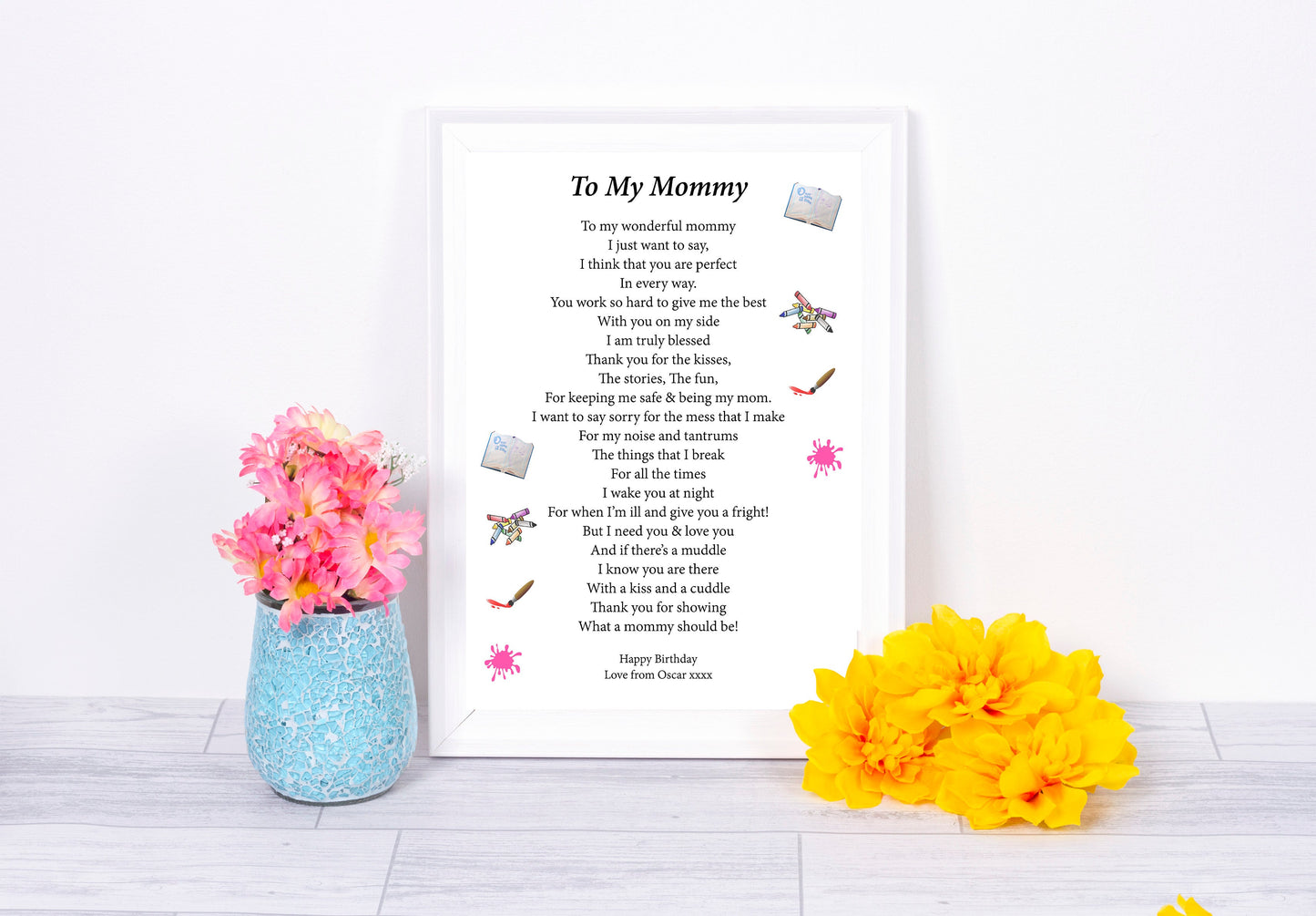 Personalised Letter To Mummy Print