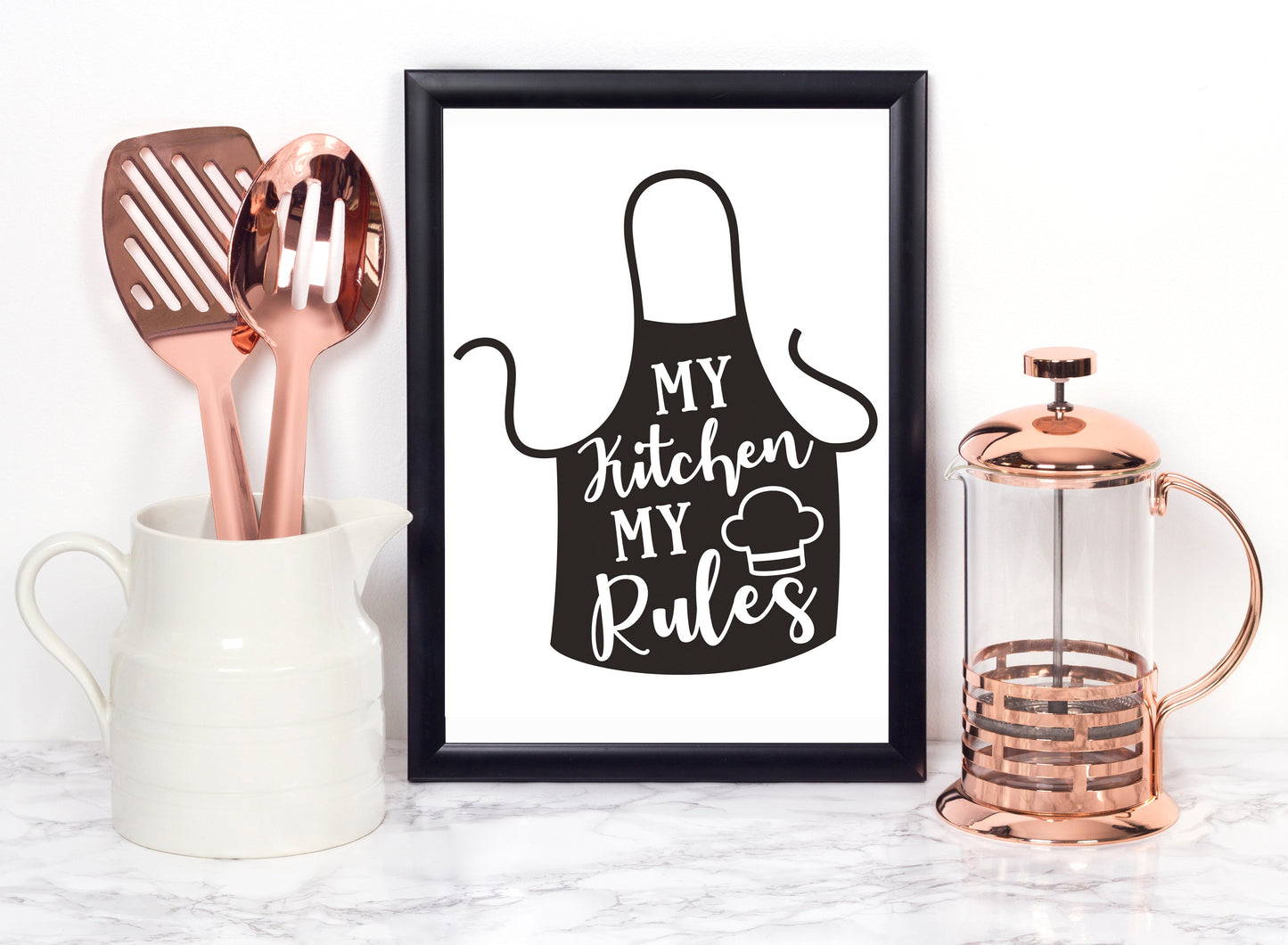 My Kitchen My Rules Foiled Print