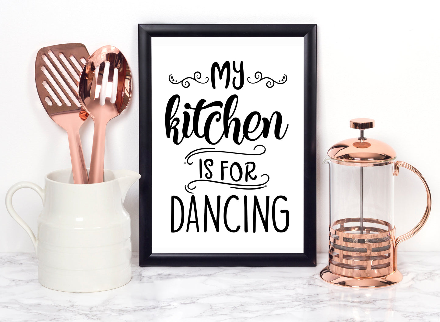 My Kitchen Is For Dancing Foiled Print