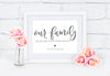 Our Family Personalised Print