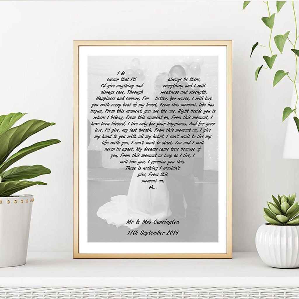 Personalised First Dance Song Print