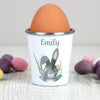 Personalised Easter Bunny Rabbit Egg Cup
