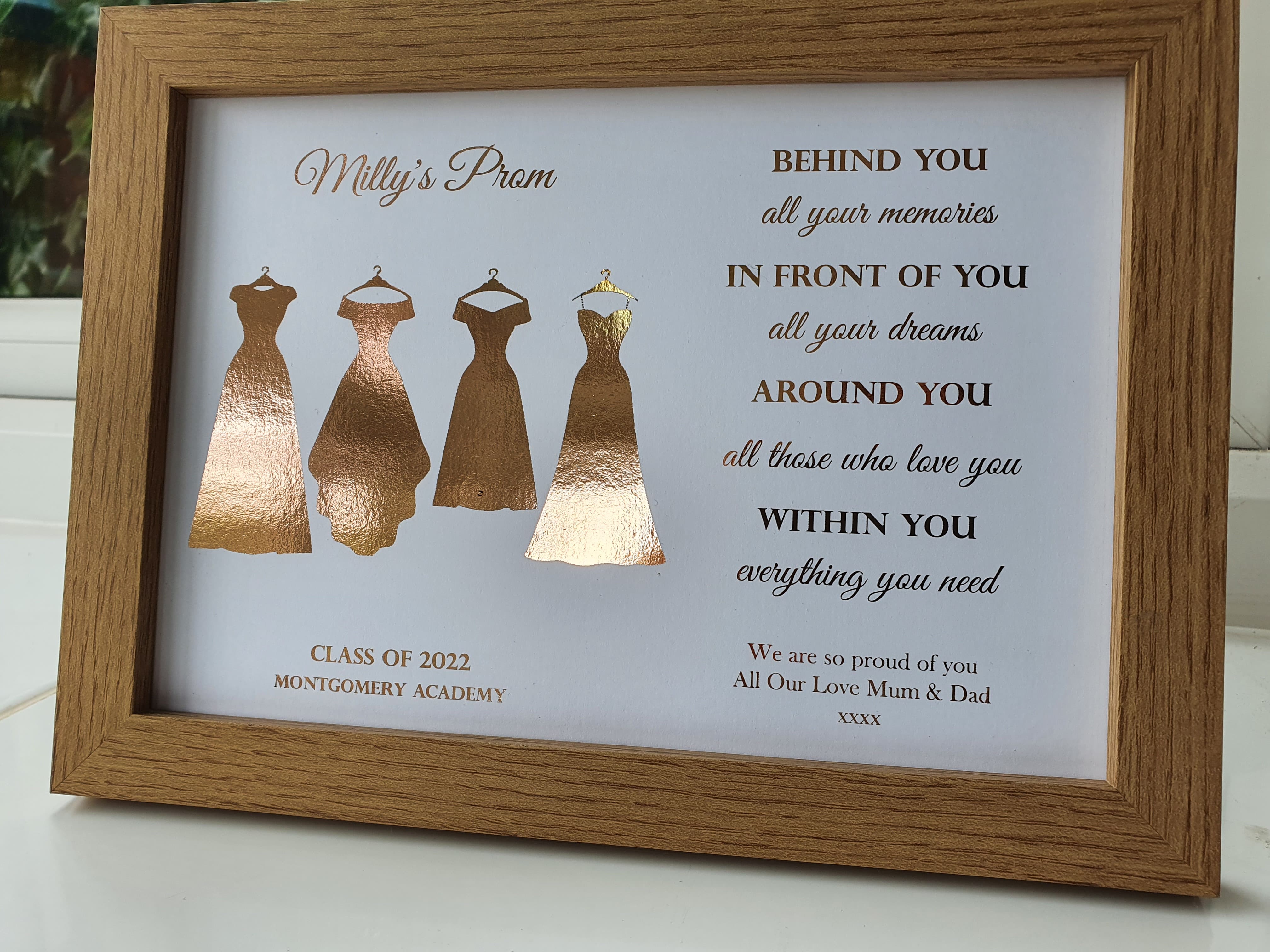 Personalised Foil Print For Prom