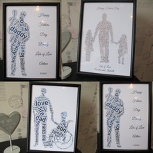 Selection Of Fathers Day Foiled Word Art Designs