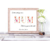 To The World You Are A Mum Personalised print