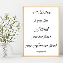 A Mother Is Your Best Friend Personalised Foiled Print