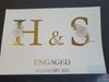 Personalised Foiled Engagement Gift