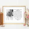 Personalised "For Our Daughter On your Wedding Day" Photo Print