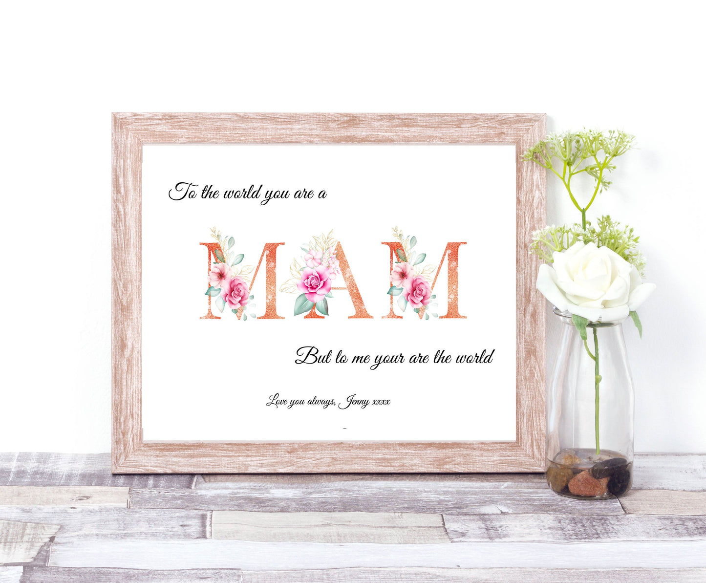 To The World You Are A Mum Personalised print
