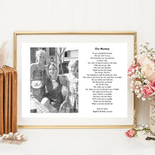Personalised Our Mummy Photo Print