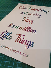 Our Friendship isn't One Big Thing Foil Print