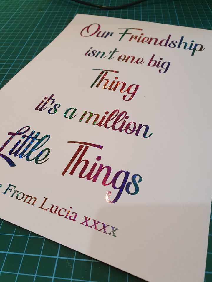 Our Friendship isn't One Big Thing Foil Print