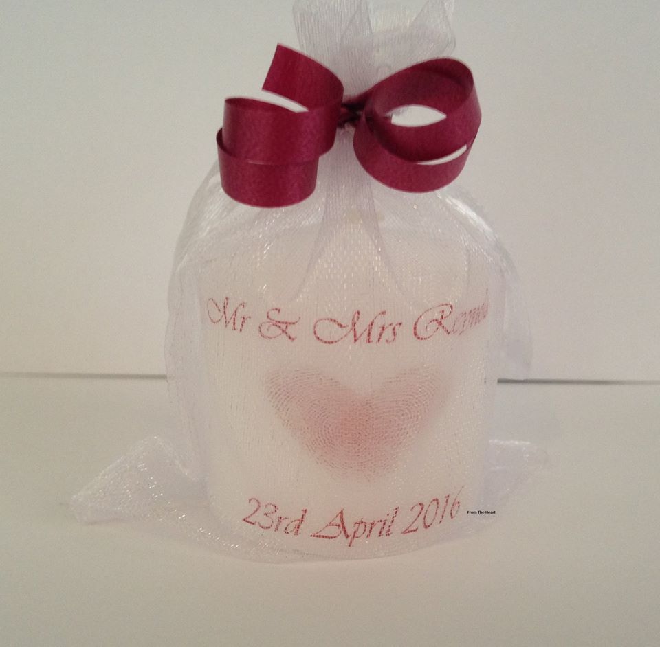 Bespoke "Design Your Own" Wedding Favour Candles