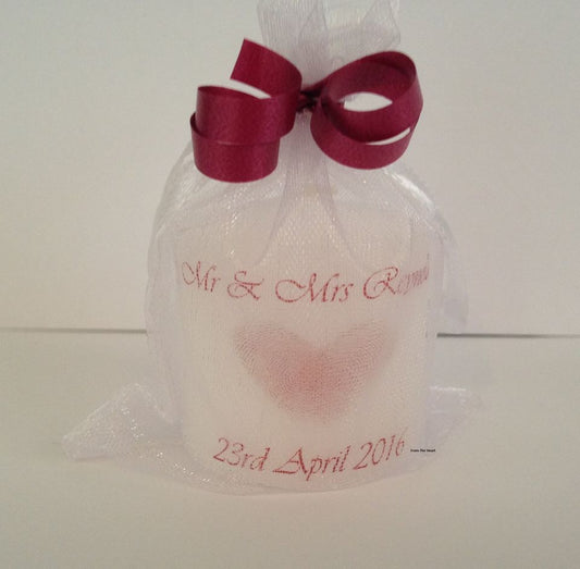 Bespoke "Design Your Own" Wedding Favour Candles
