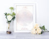 Personalised Foiled Spiral Print Song Lyrics