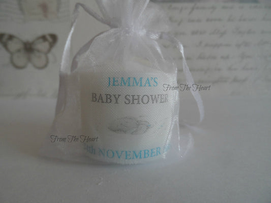 Set Of 10 Personalised Tatty Teddy Baby Shower Favours