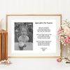 Walk With Me Mummy Print With Photo