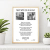 Personalised Walk With Us Grandad Print